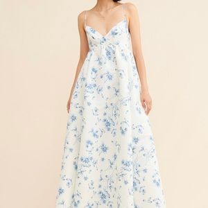 Sachin and Babi Palmer dress blue floral